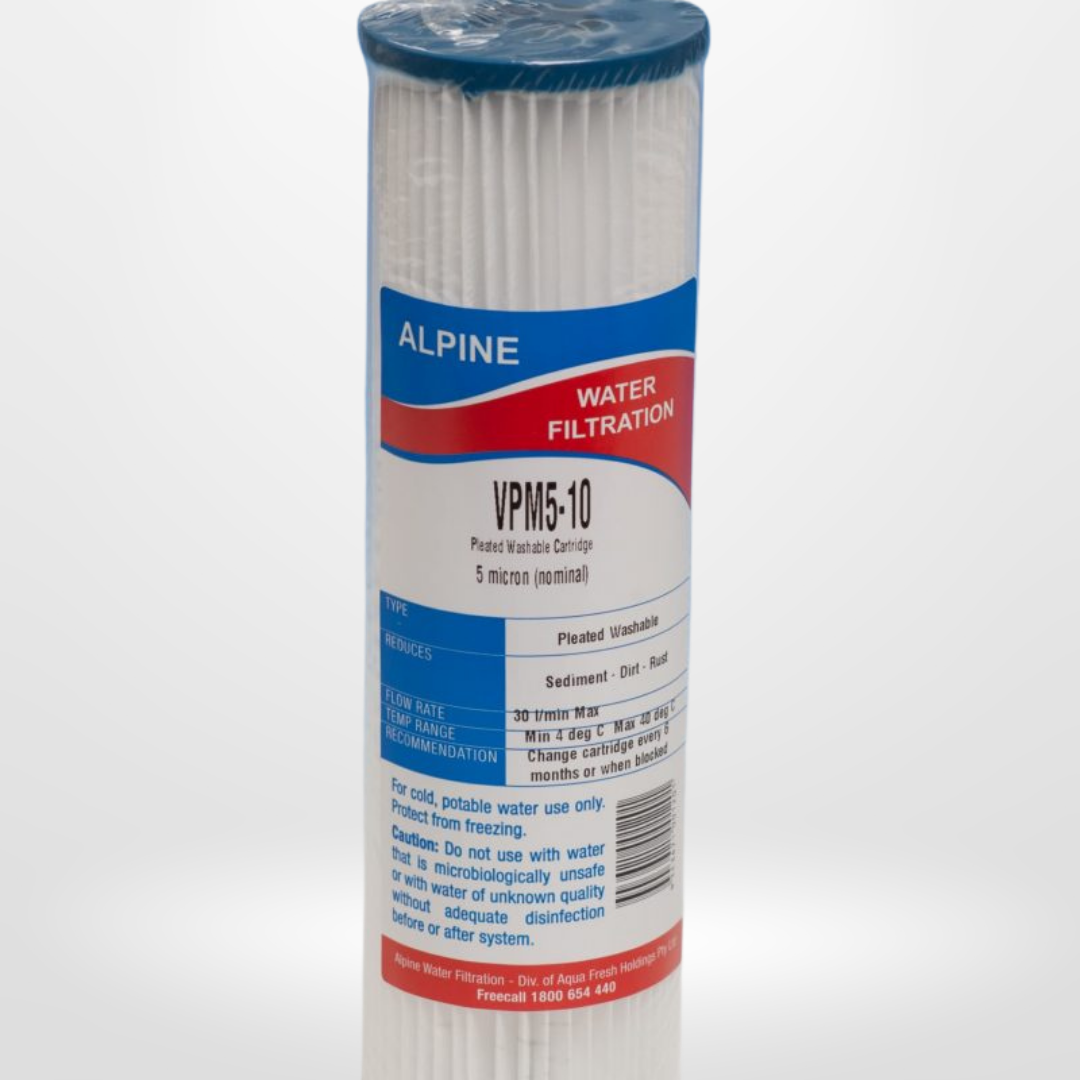 Aquaboon 10PK Big Blue 20x4.5 Inch 5µm Pleated Sediment Water Filters – Replacement For Pentek, Watts, ShurFlo